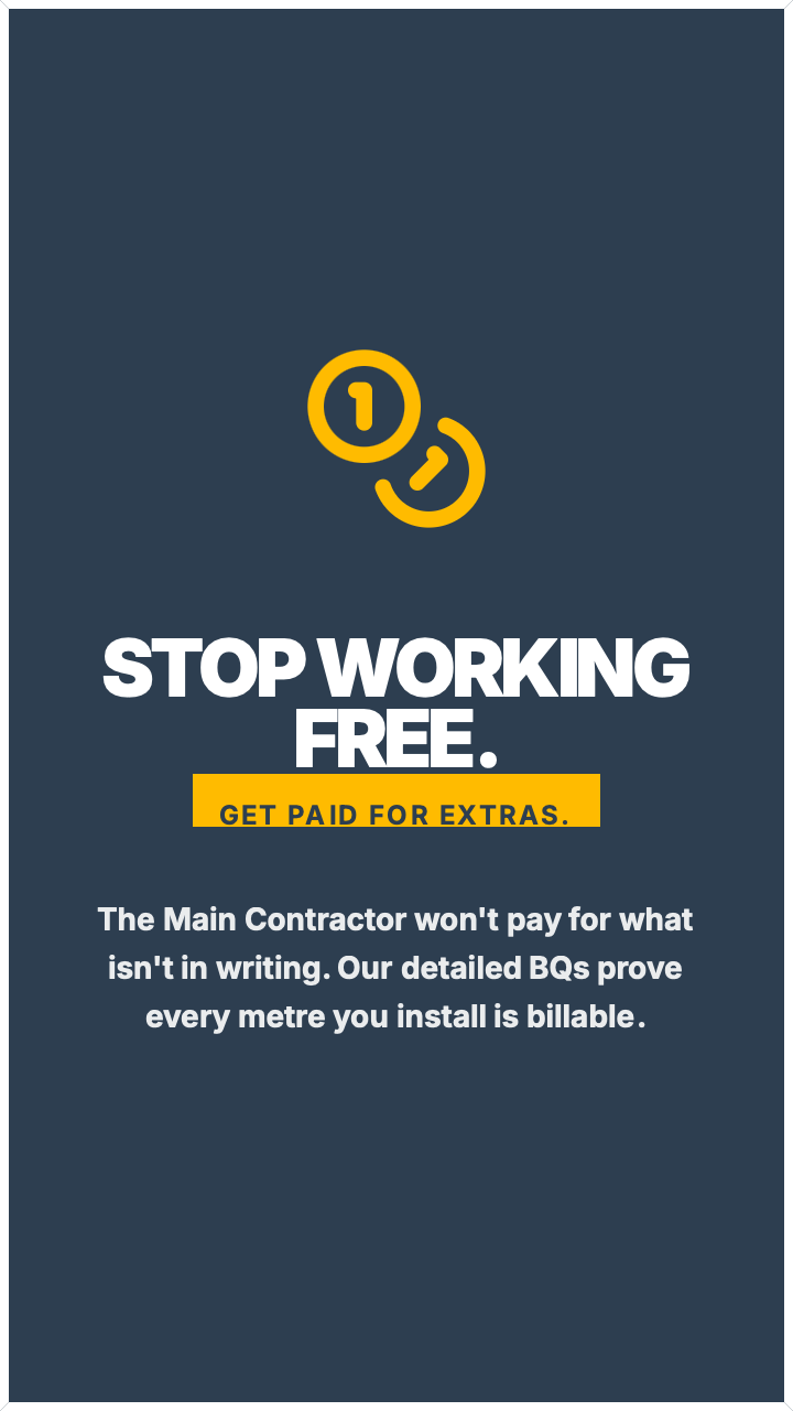 Specialist subcontractor reviewing trade-specific estimate